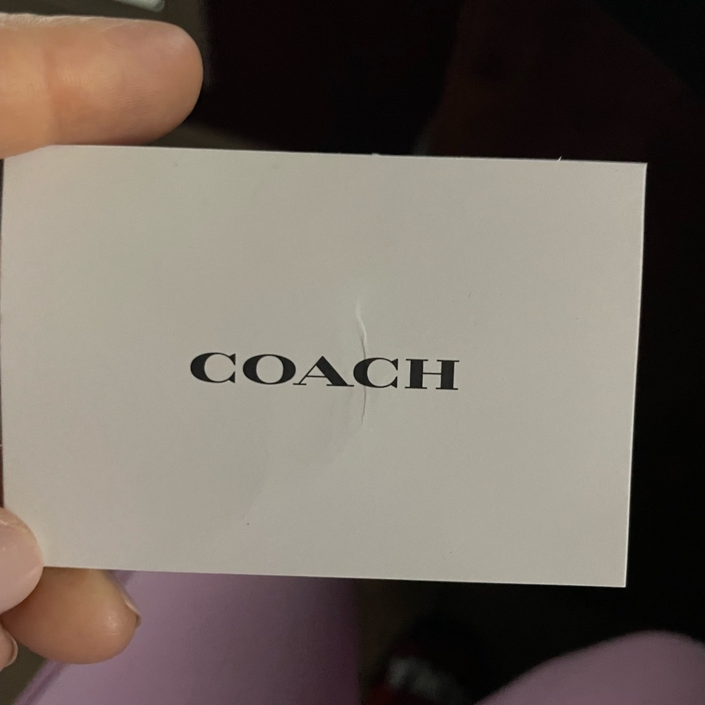 Coach denim wallet